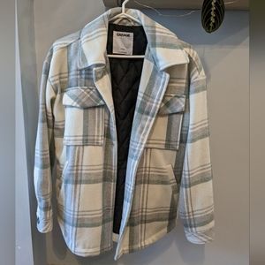 Garage vancity shacket xs white cream grey turquoise